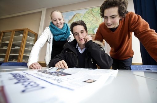 Sophie Wende, Clemens Horn und Richard Boell (von links) machen sich Gedanken um ihre Zukunft Foto: Peter Petsch