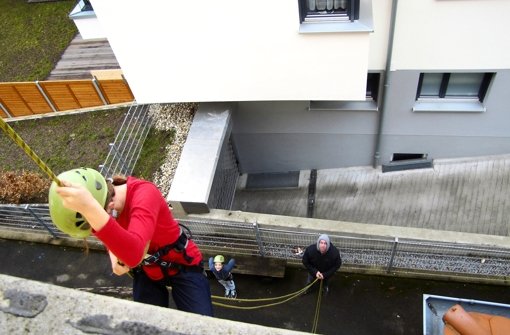 Auch abwärts geht es bei der Gesundheitswoche des Jugendhauses. Foto: Maurice Thinschmidt