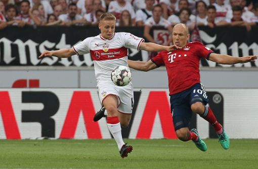 Gleich zum ersten Heimspiel empfing der VfB den Rekordmeister aus München. Foto: Pressefoto Baumann