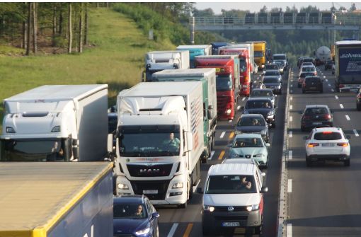 Wegen eines Unfalls kam es zu einem rund zehn Kilometer langen Stau auf der A 81 (Symbolbild). Foto: SDMG